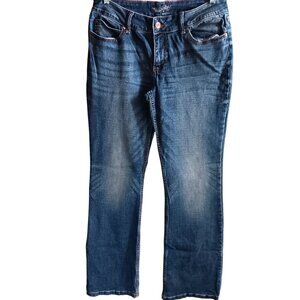 Wrangler Womens Boot Cut Denim Jeans Size 11X34 Medium Wash Stretch